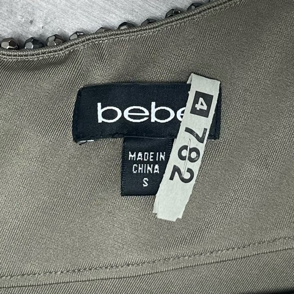 Bebe Rhinestone One-Shoulder Dress - Picture 6 of 6